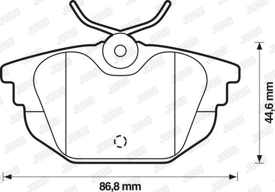 Jurid 571979D - Brake Pad Set, disc brake autospares.lv