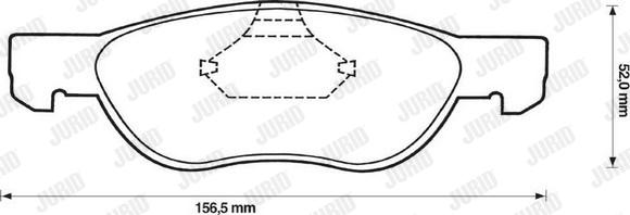 Jurid 571973J - Brake Pad Set, disc brake autospares.lv