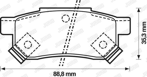 Jurid 571977D - Brake Pad Set, disc brake autospares.lv