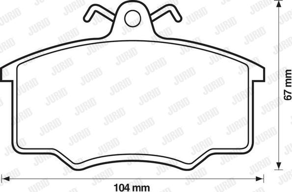 Jurid 571491J - Brake Pad Set, disc brake autospares.lv