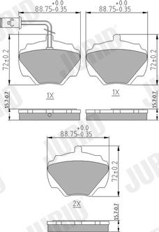 Jurid 571440J - Brake Pad Set, disc brake autospares.lv