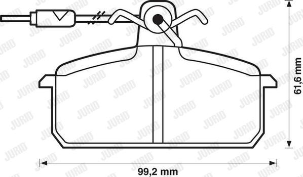 Jurid 571454J - Brake Pad Set, disc brake autospares.lv