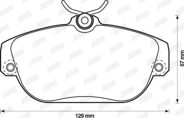 Jurid 571456D - Brake Pad Set, disc brake autospares.lv