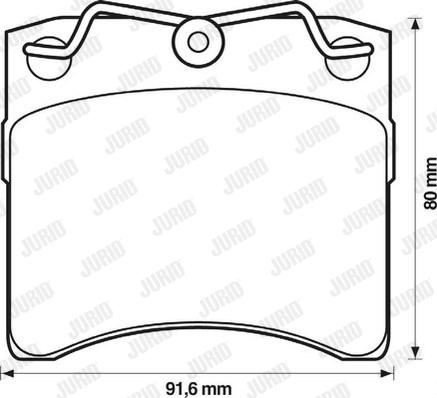 Jurid 571458J - Brake Pad Set, disc brake autospares.lv