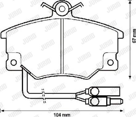 Jurid 571452J - Brake Pad Set, disc brake autospares.lv