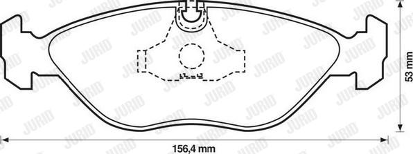 Jurid 571465J - Brake Pad Set, disc brake autospares.lv