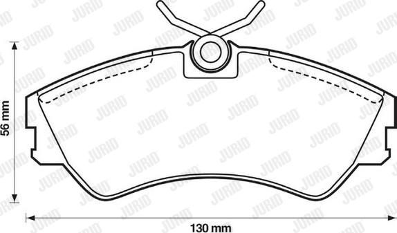 Jurid 571460J - Brake Pad Set, disc brake autospares.lv