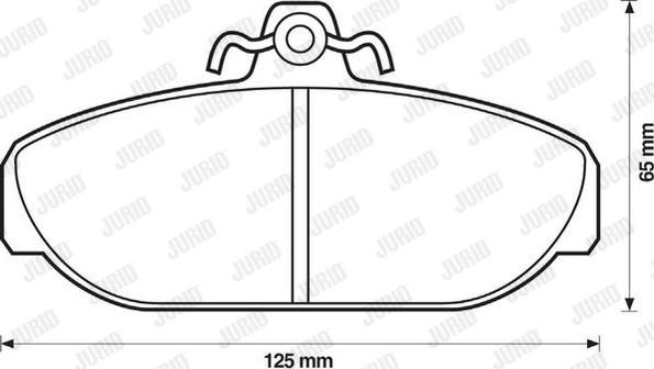 Jurid 571404D - Brake Pad Set, disc brake autospares.lv