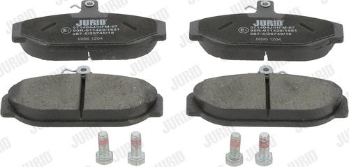 Jurid 571404J - Brake Pad Set, disc brake autospares.lv