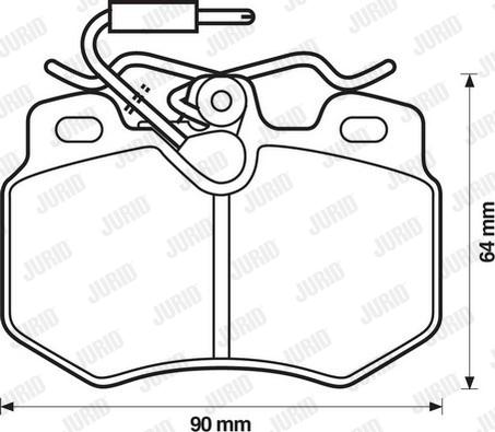 Jurid 571406J - Brake Pad Set, disc brake autospares.lv