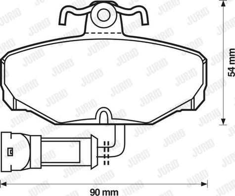 Jurid 571408J - Brake Pad Set, disc brake autospares.lv