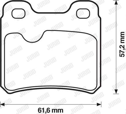 Jurid 571407D - Brake Pad Set, disc brake autospares.lv