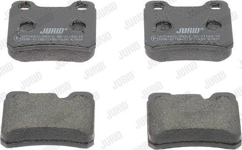 Jurid 571407J - Brake Pad Set, disc brake autospares.lv