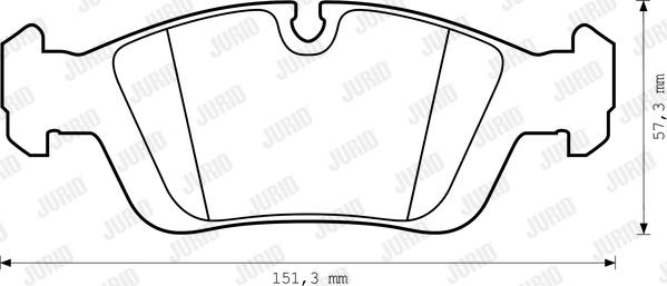 Jurid 571411D - Brake Pad Set, disc brake autospares.lv