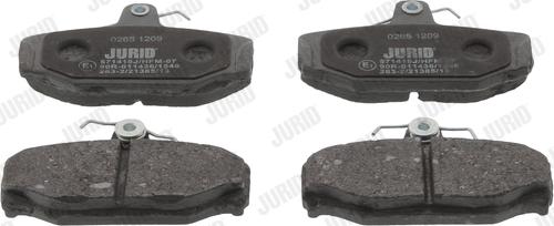 Jurid 571418J - Brake Pad Set, disc brake autospares.lv