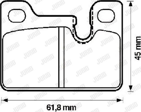 Jurid 571489J - Brake Pad Set, disc brake autospares.lv