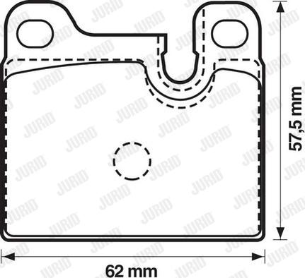 Jurid 571488J - Brake Pad Set, disc brake autospares.lv