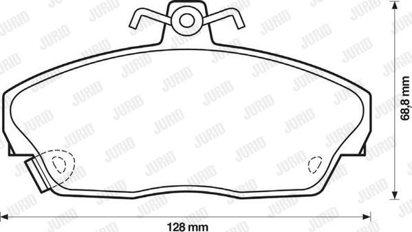 Jurid 571438D - Brake Pad Set, disc brake autospares.lv