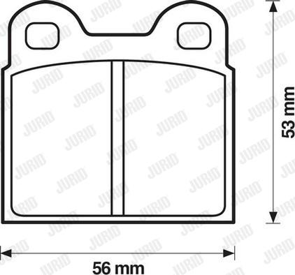 Jurid 571429J - Brake Pad Set, disc brake autospares.lv