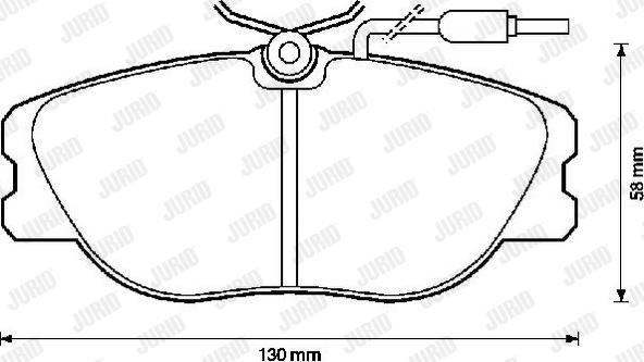 Jurid 571423J - Brake Pad Set, disc brake autospares.lv