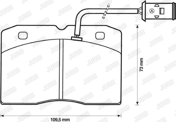 Jurid 571422J - Brake Pad Set, disc brake autospares.lv