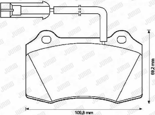 Jurid 571427J - Brake Pad Set, disc brake autospares.lv