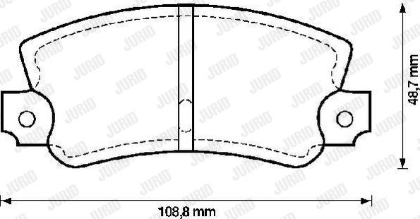 Jurid 571475J - Brake Pad Set, disc brake autospares.lv