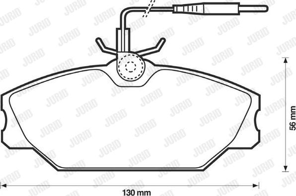 Jurid 571476D - Brake Pad Set, disc brake autospares.lv