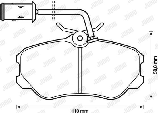 Jurid 571471J - Brake Pad Set, disc brake autospares.lv