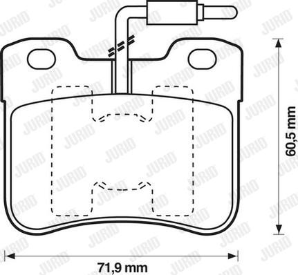 Jurid 571473D - Brake Pad Set, disc brake autospares.lv