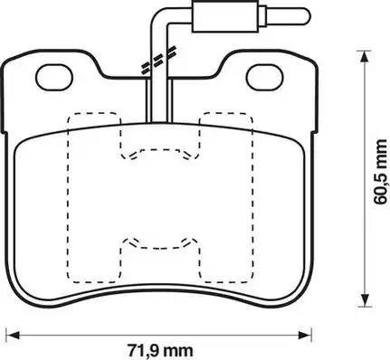 Jurid 571473J-AS - Brake Pad Set, disc brake autospares.lv