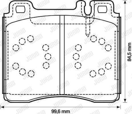 Jurid 571477J - Brake Pad Set, disc brake autospares.lv