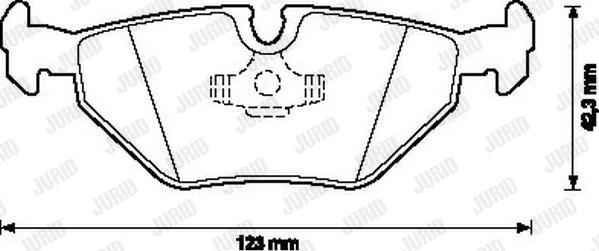 Jurid 571546J - Brake Pad Set, disc brake autospares.lv