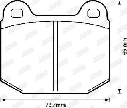 Jurid 571543J - Brake Pad Set, disc brake autospares.lv