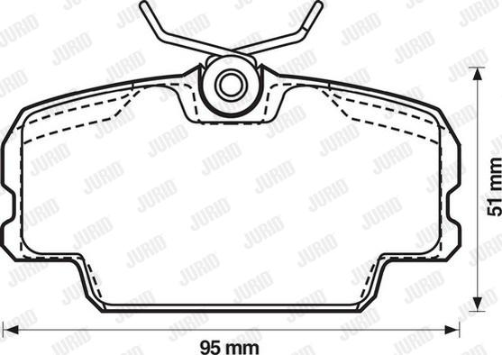 Jurid 571559J - Brake Pad Set, disc brake autospares.lv