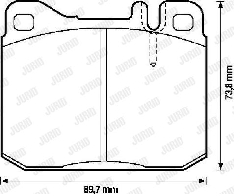 Jurid 571552J - Brake Pad Set, disc brake autospares.lv