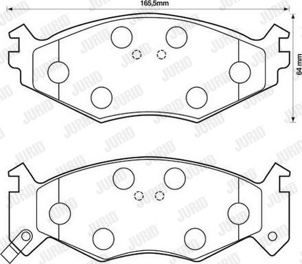 Jurid 571514J - Brake Pad Set, disc brake autospares.lv