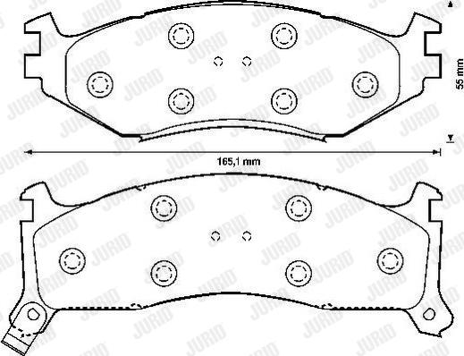 Jurid 571515J - Brake Pad Set, disc brake autospares.lv