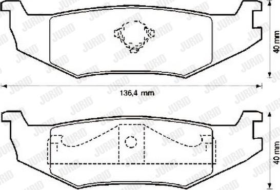 Jurid 571516J - Brake Pad Set, disc brake autospares.lv