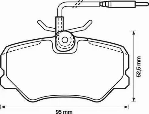 Jurid 571510J-AS - Brake Pad Set, disc brake autospares.lv