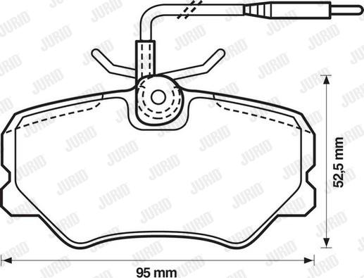 Jurid 571510J - Brake Pad Set, disc brake autospares.lv