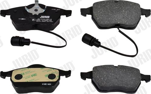 Jurid 571512J - Brake Pad Set, disc brake autospares.lv