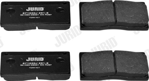 Jurid 571533J - Brake Pad Set, disc brake autospares.lv