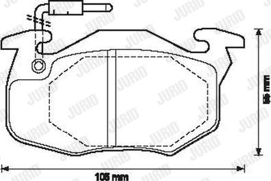 Jurid 571524J - Brake Pad Set, disc brake autospares.lv