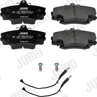 Jurid 571526J - Brake Pad Set, disc brake autospares.lv