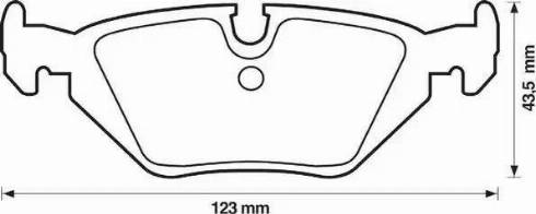 Jurid 571527J-AS - Brake Pad Set, disc brake autospares.lv