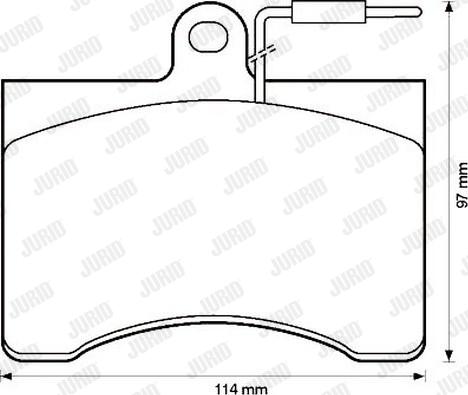 Jurid 571895J - Brake Pad Set, disc brake autospares.lv