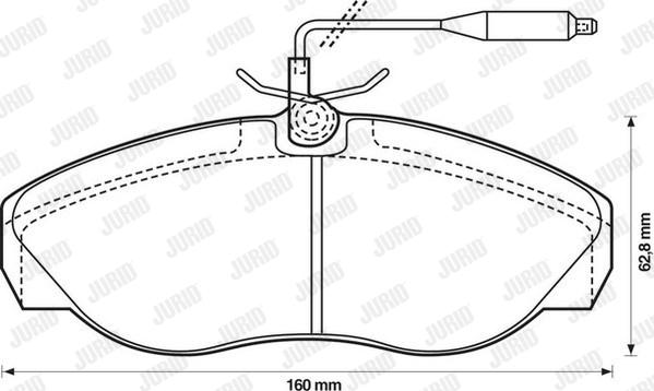 Jurid 571840D - Brake Pad Set, disc brake autospares.lv