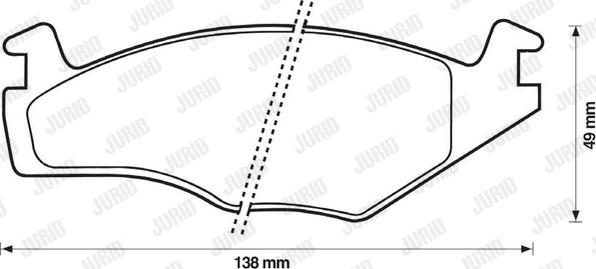 Jurid 571848D - Brake Pad Set, disc brake autospares.lv