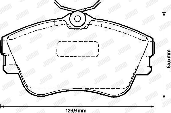 Jurid 571847D - Brake Pad Set, disc brake autospares.lv